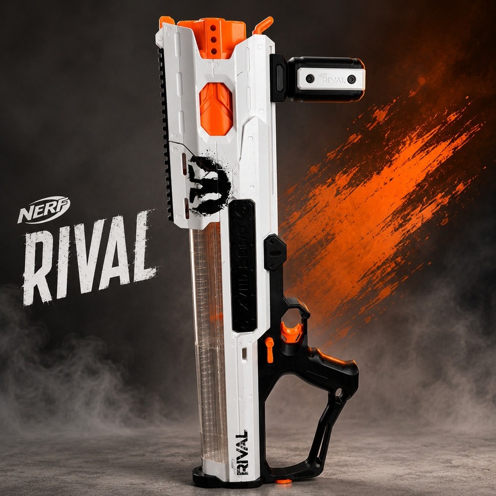 Nerf Rival Phantom Corps Hades XVIII-6000 Blaster White Black Orange E0648